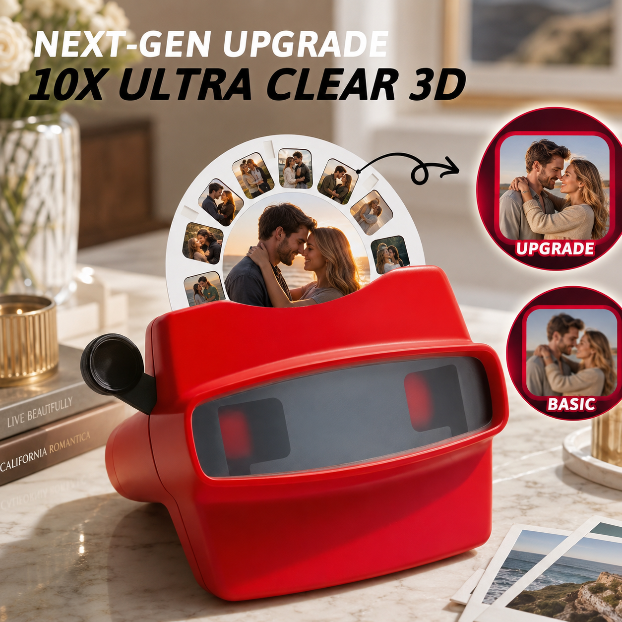 Personalized Photo Reel Viewer – Custom Anniversary, Wedding & Couples Keepsake Gift