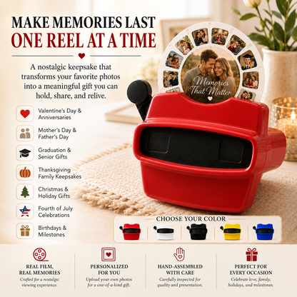 Personalized Photo Viewer with Custom Real Film Reel – A Story You Can Hold