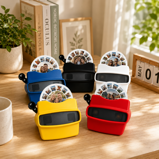 Personalized Photo Reel Viewer with 7 Custom Photos – Anniversary, Wedding & Couples Gift