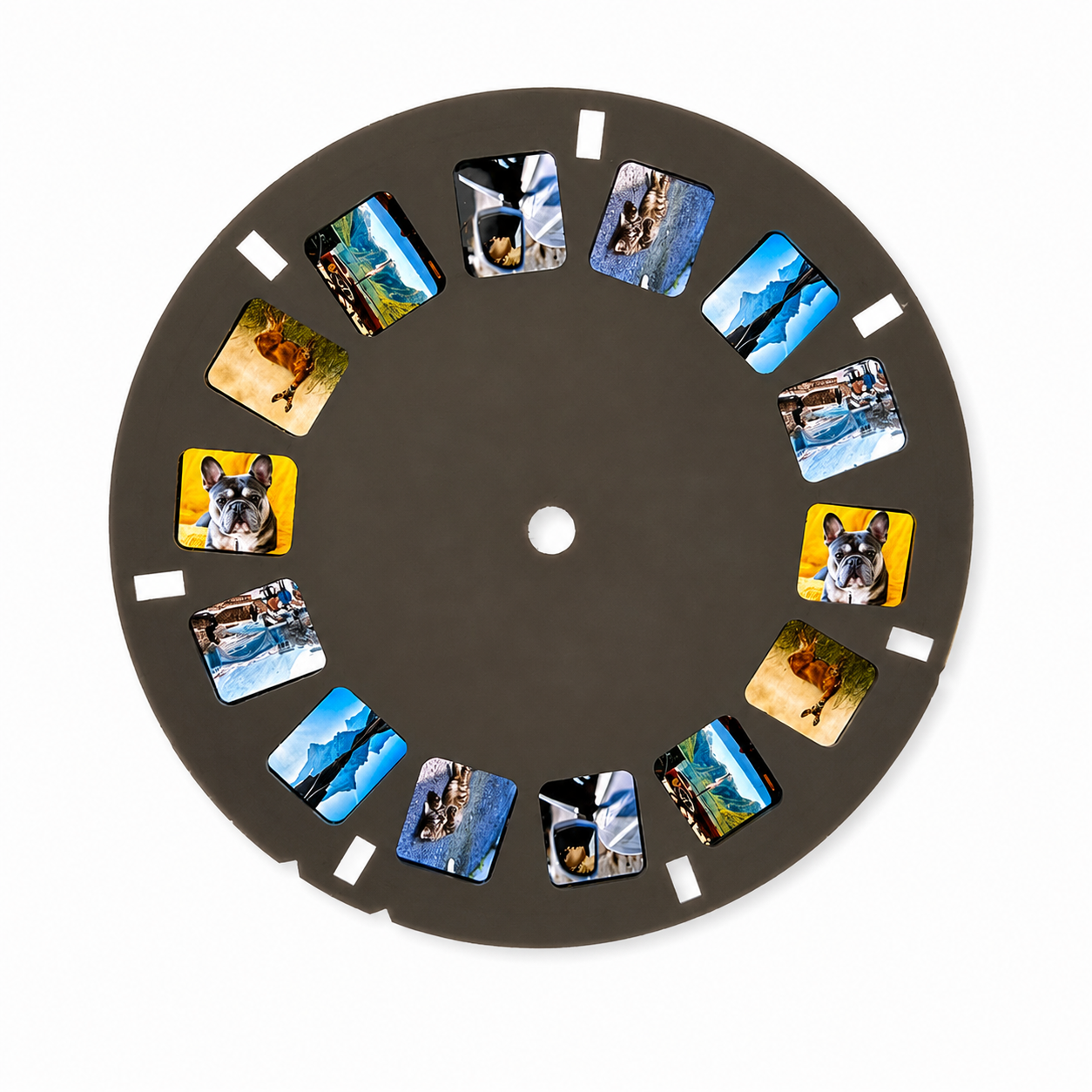 Personalized Photo Reel Viewer with 7 Custom Photos – Anniversary, Wedding & Couples Gift